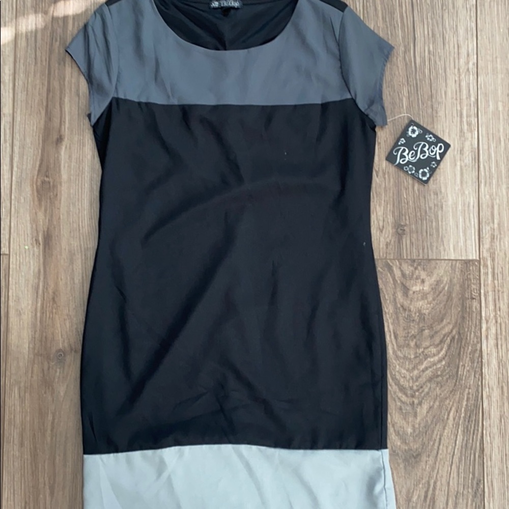 Black Colorblocked Dress